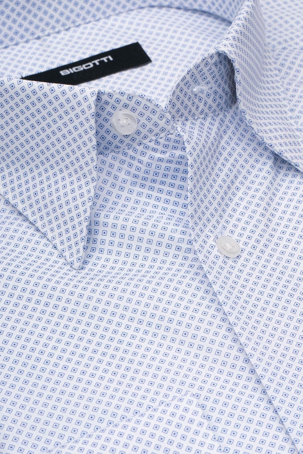 Camasa shaped alba print geometric 1