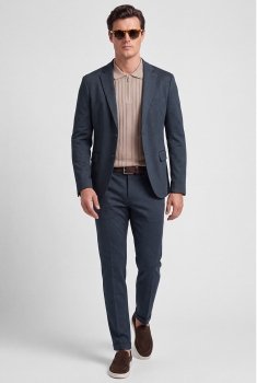 Sacou bleumarin uni