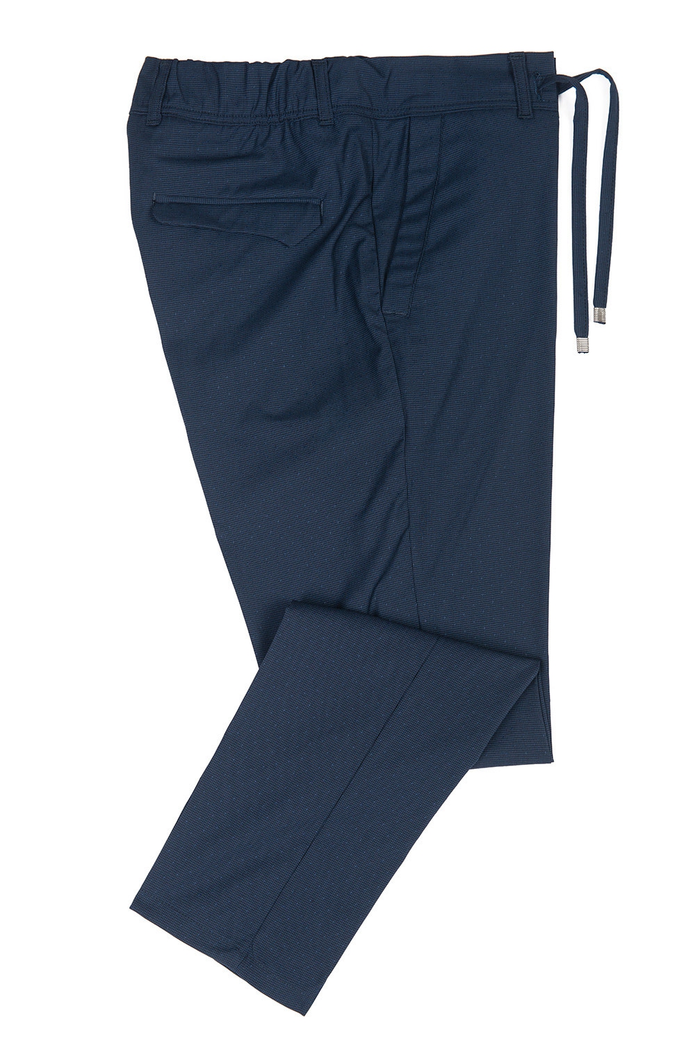 Pantaloni slim bleumarin uni  1