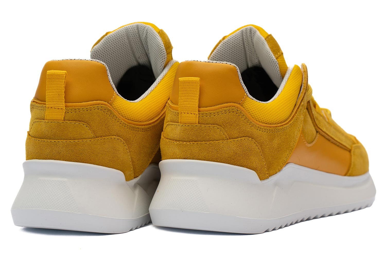 Yellow piele mata, textil, piele velurata shoes 2