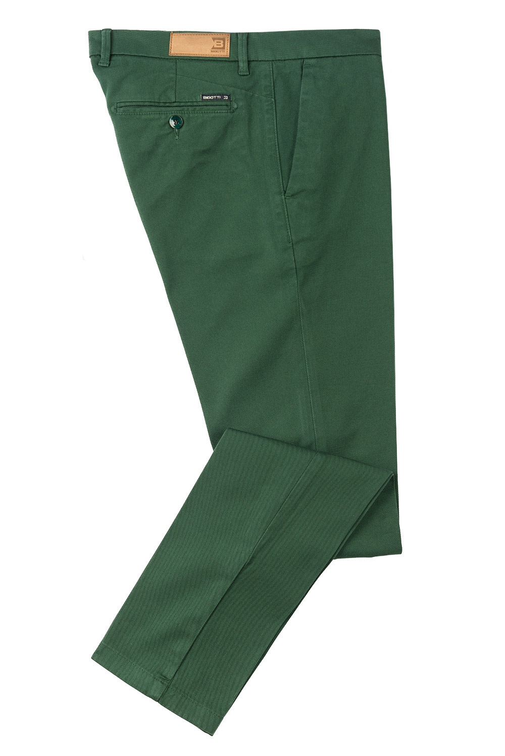 Superslim green plain trouser 1