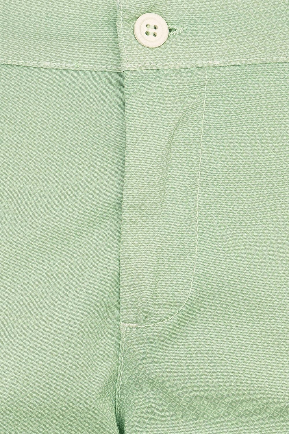 Pantaloni scurti slim verzi print geometric 2