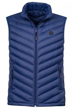 Slim body blue plain waistcoat