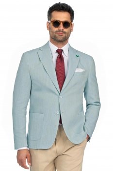 Sacou bleu uni