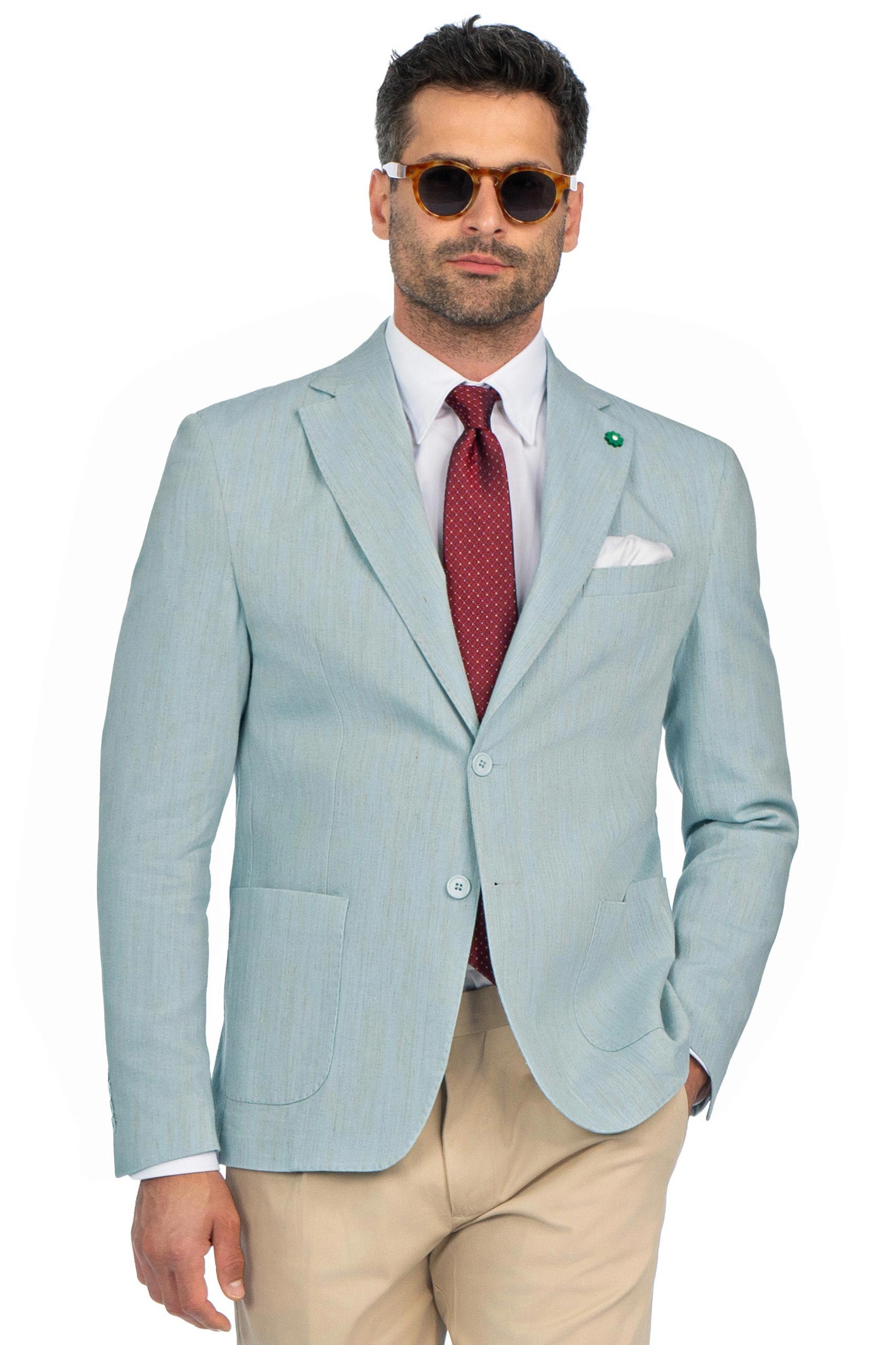 Sacou bleu uni 0