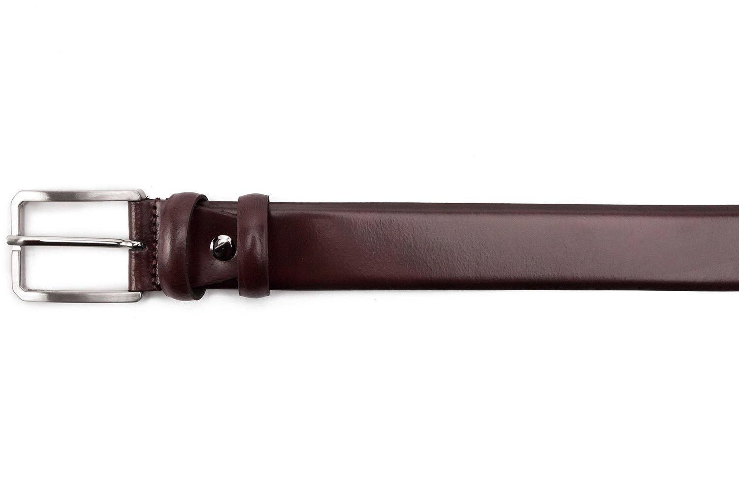 Belt burgundy genuine leather 1