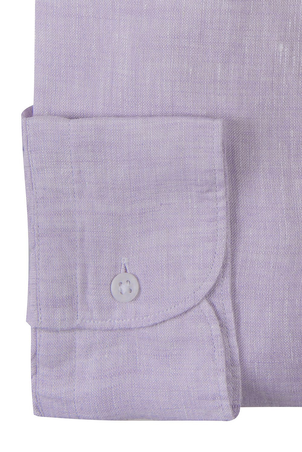 Camasa din in superslim lila uni 2