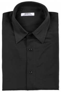 Camasa maneca scurta straight neagra uni