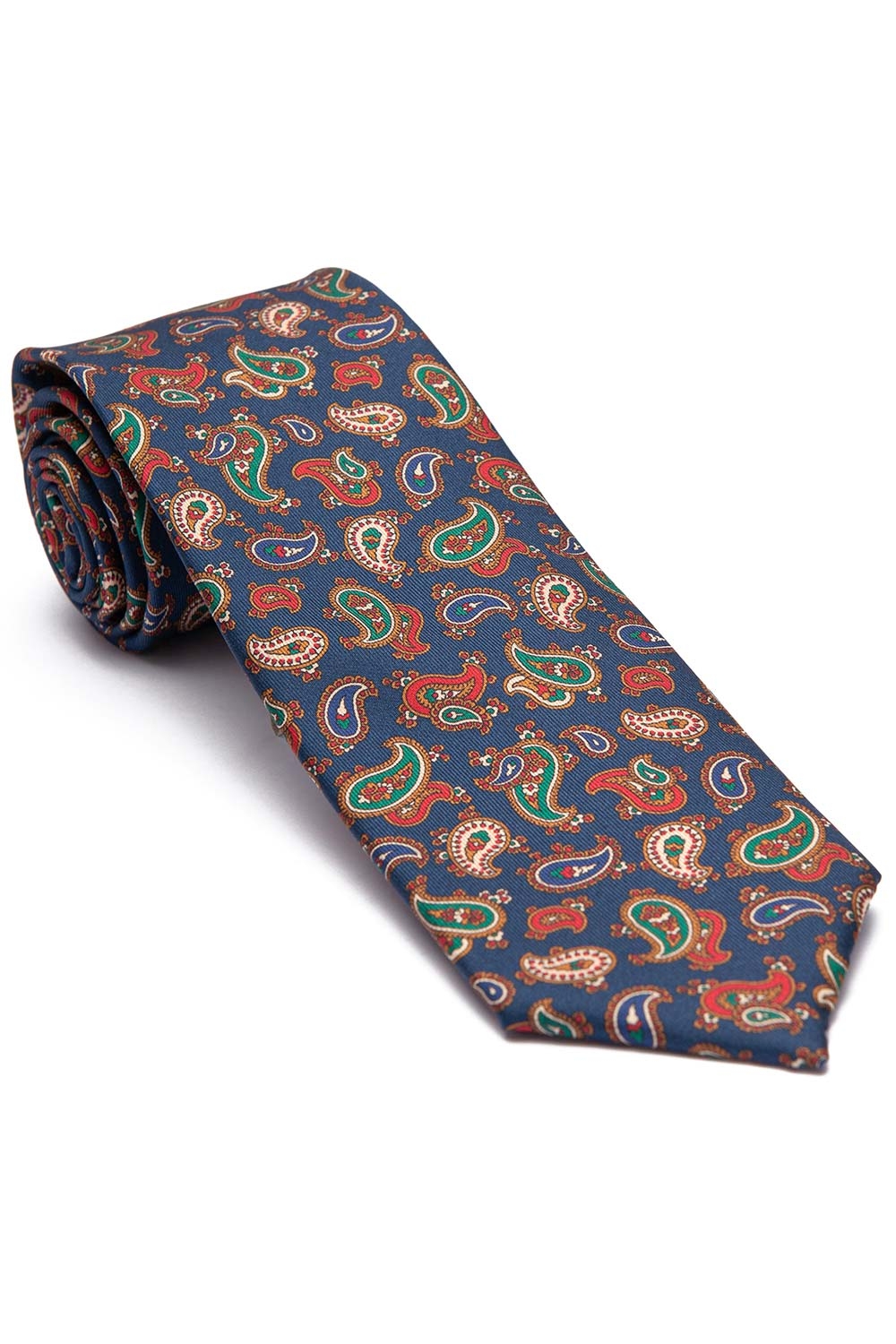Cravata albastra print floral 0