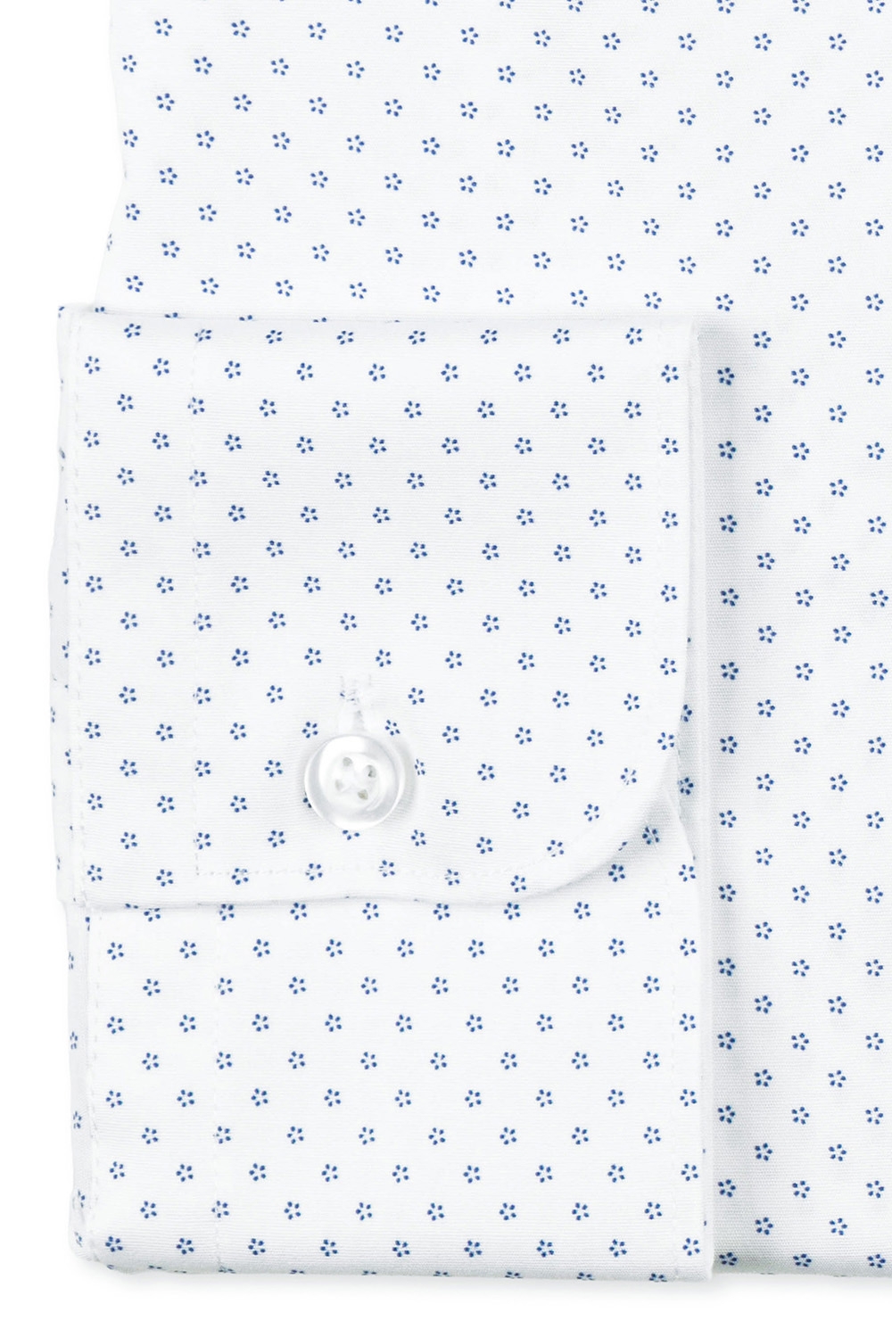 Camasa slim alba print floral 2