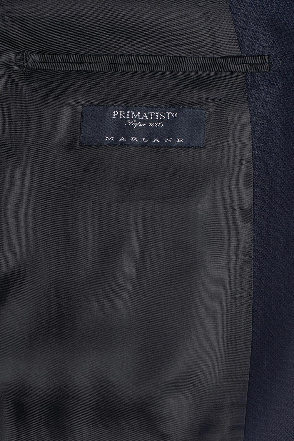 Slim body navy plain suit 1