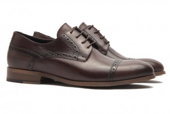 Pantofi maro piele naturala