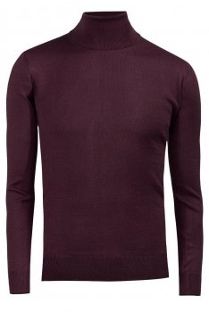 Slim body burgundy sweater