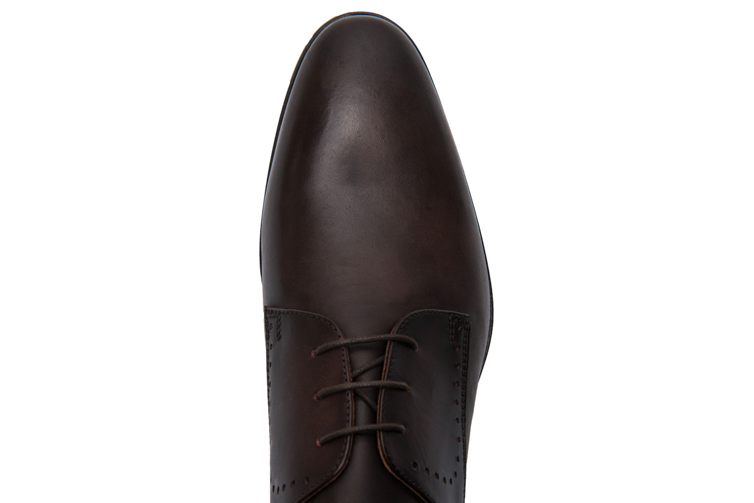 Brown genuine leather shoes 3