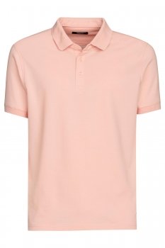 Tricou polo slim roz uni
