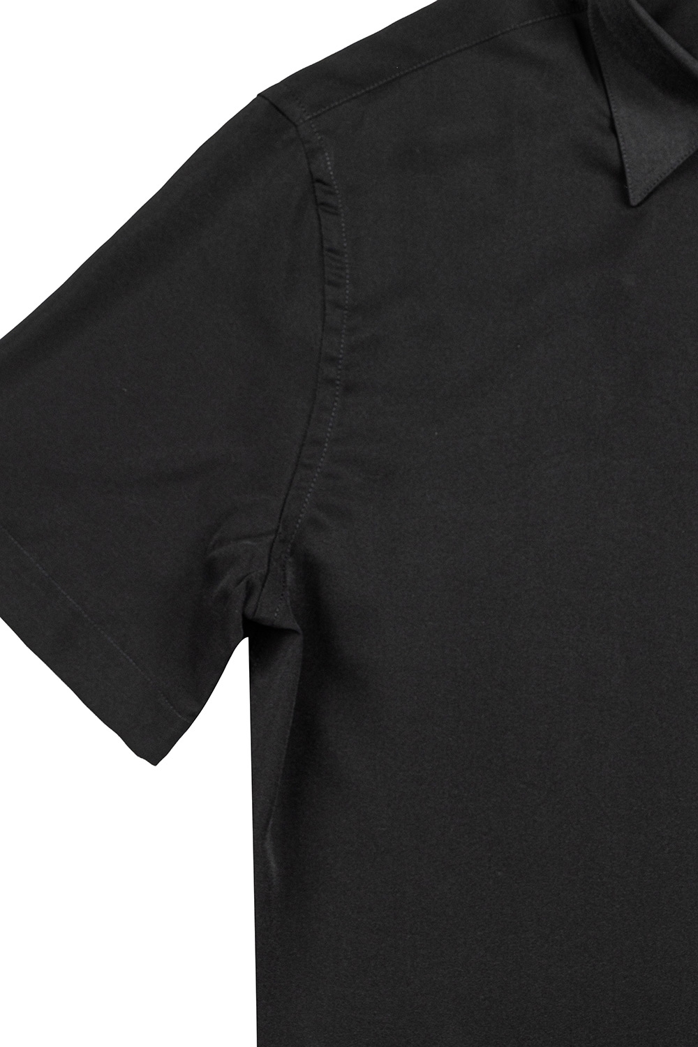 Camasa maneca scurta straight neagra uni 1