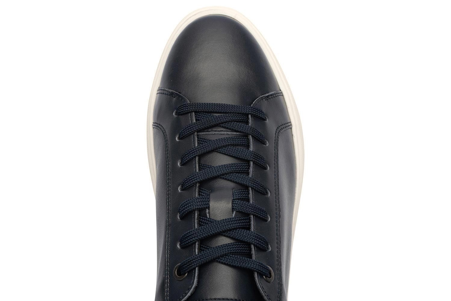 Navy genuine leather shoes 3