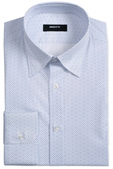 Camasa slim alba print geometric
