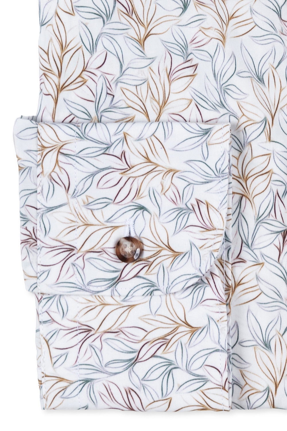 Camasa slim alba print floral 2
