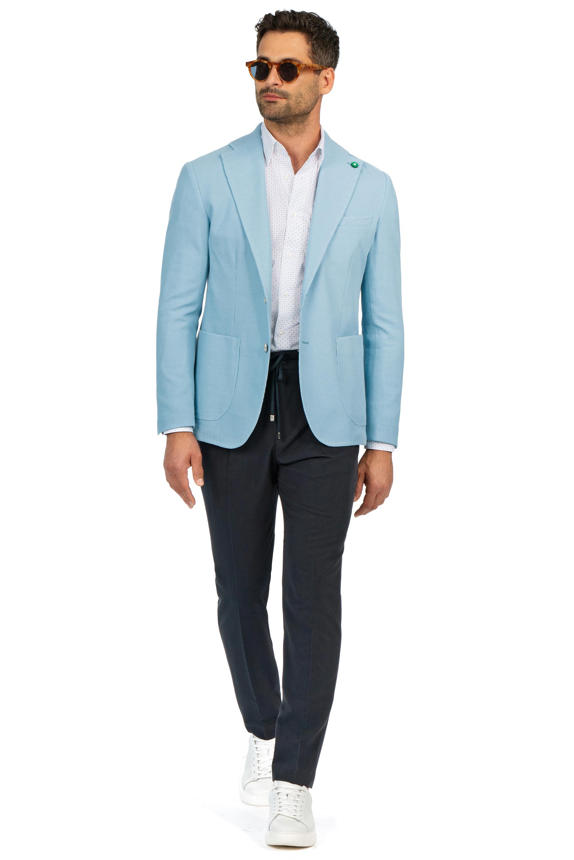 Sacou bleu uni 4