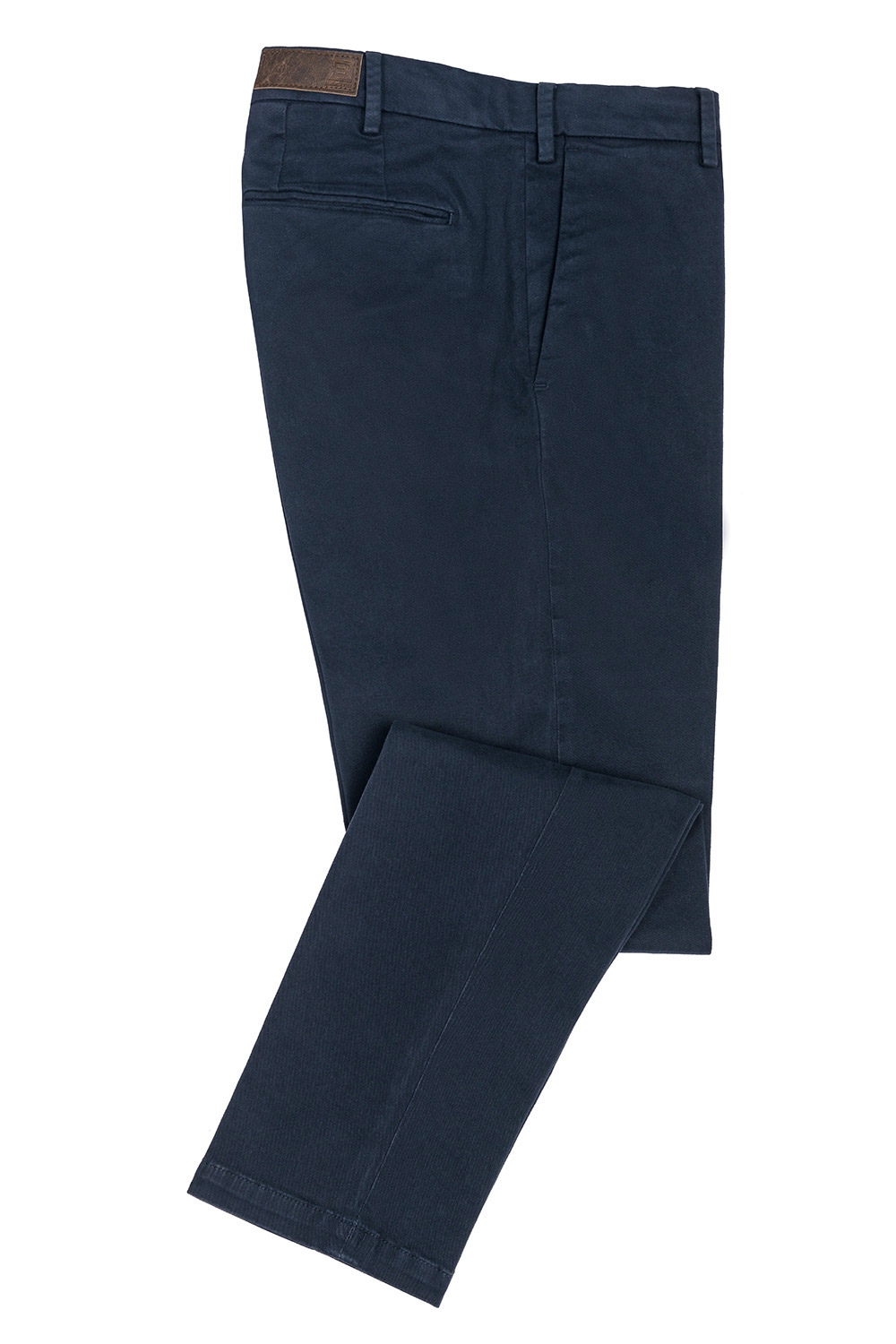 Pantaloni regular bleumarin uni 0