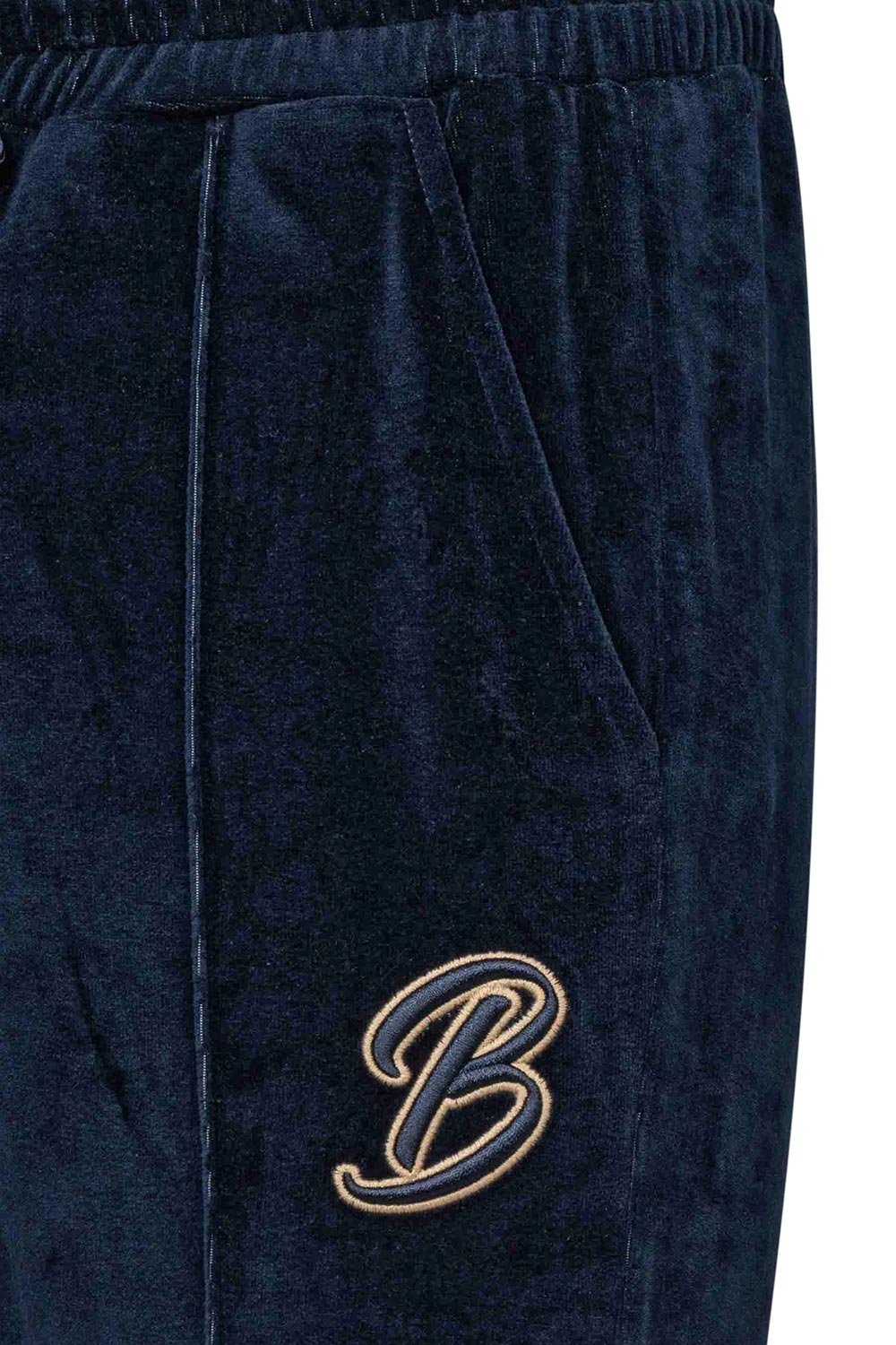 Pantaloni de trening slim albastri uni 1