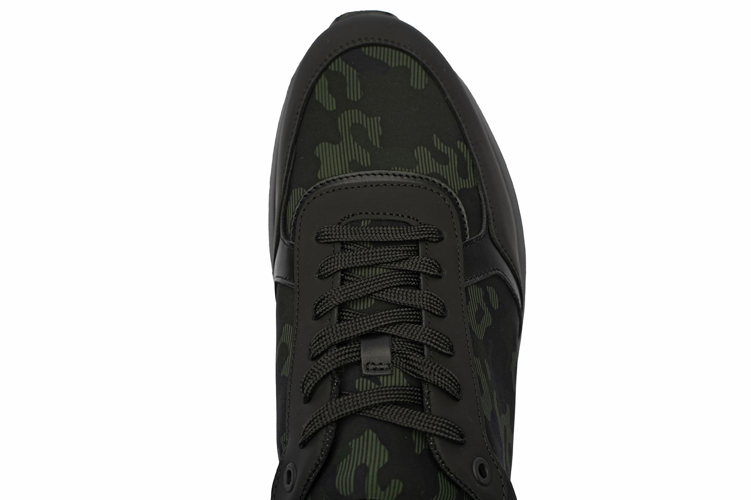 Sneakers verzi piele naturala si neopren 3