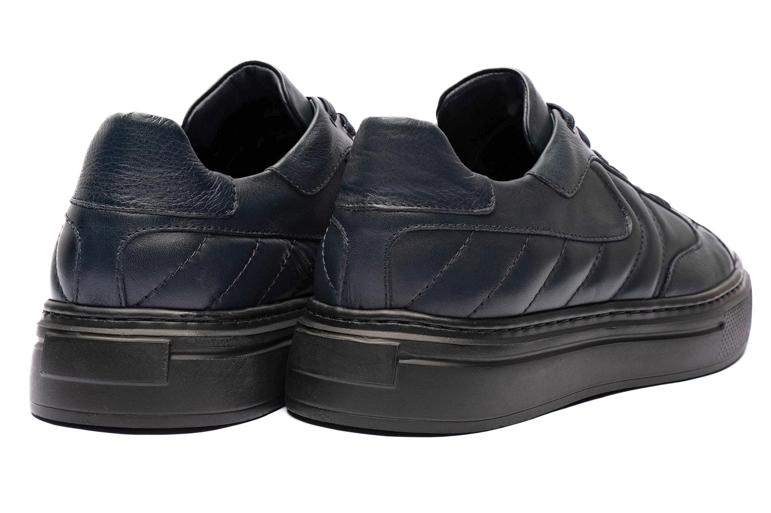 Sneakers bleumarin piele naturala 2
