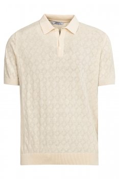 Tricou polo slim bej uni