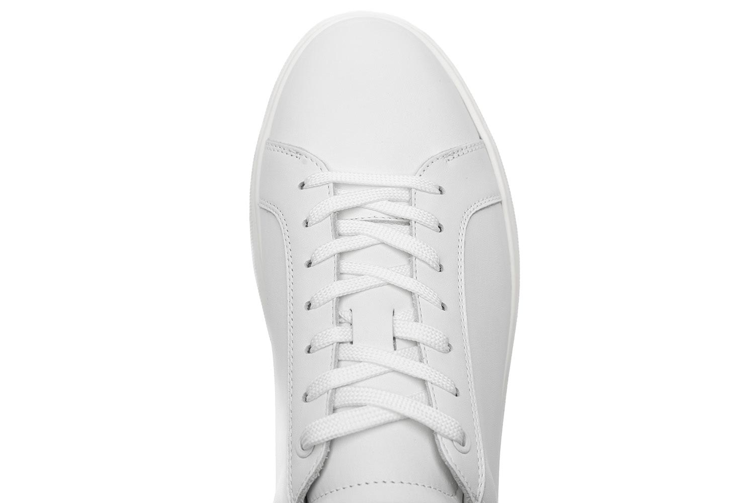 Sneakers albi piele naturala 3