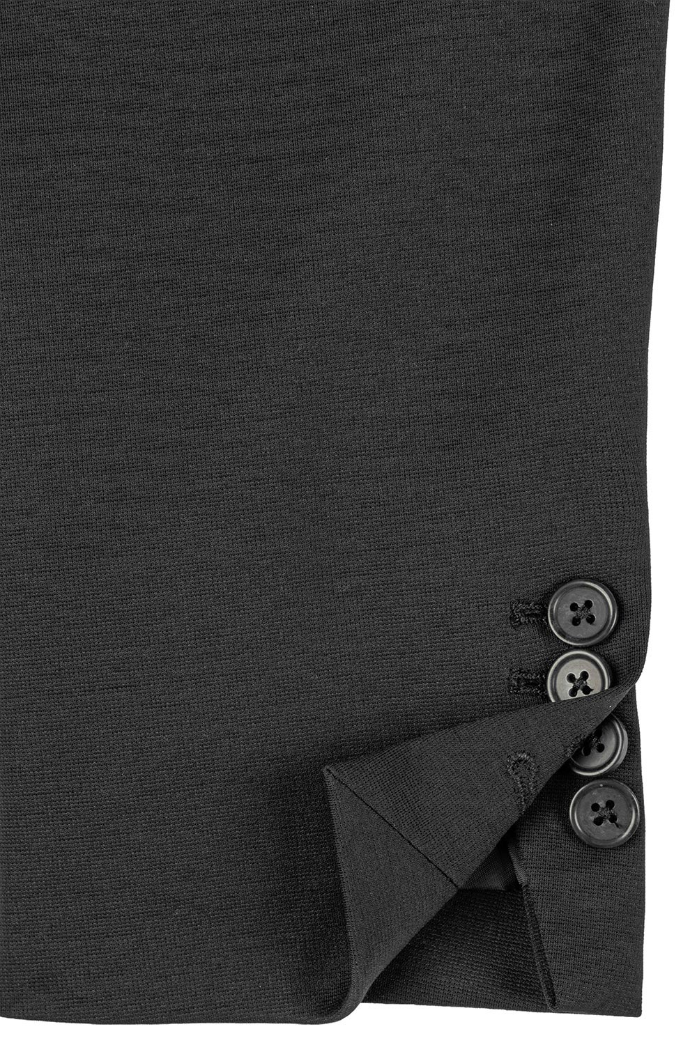 Slim body black plain blazer 3