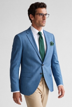 Sacou bleu uni