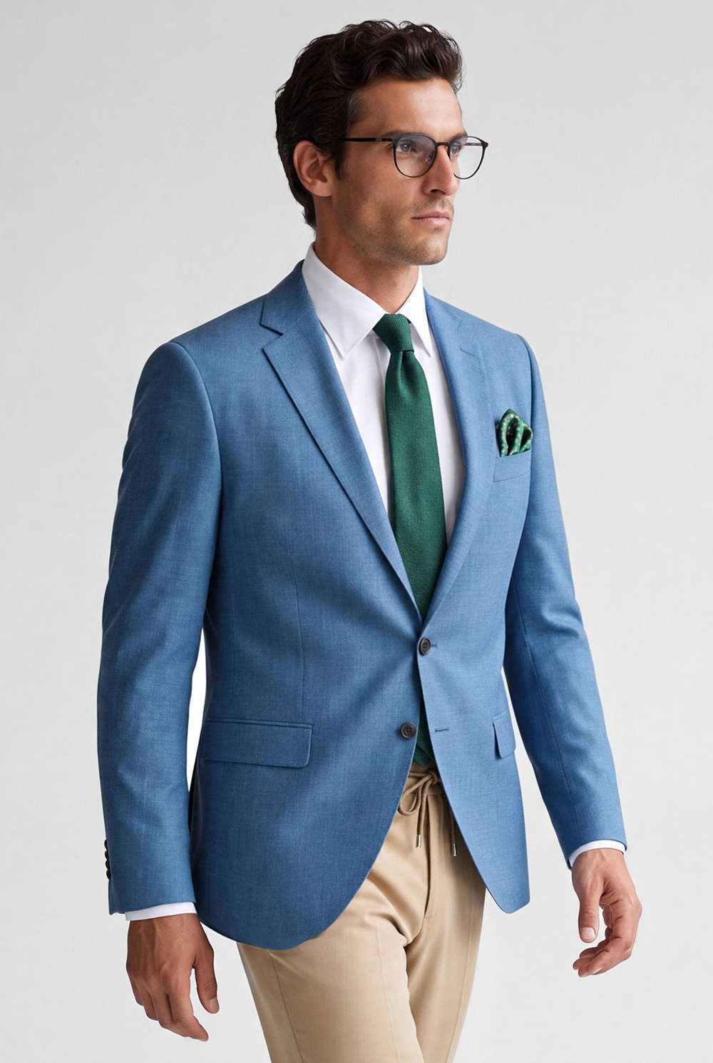 Sacou bleu uni 0