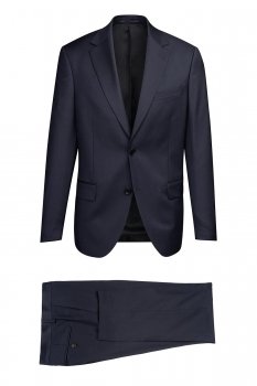 Costum slim conti bleumarin uni