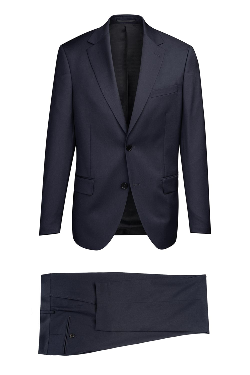 Costum slim conti bleumarin uni 0