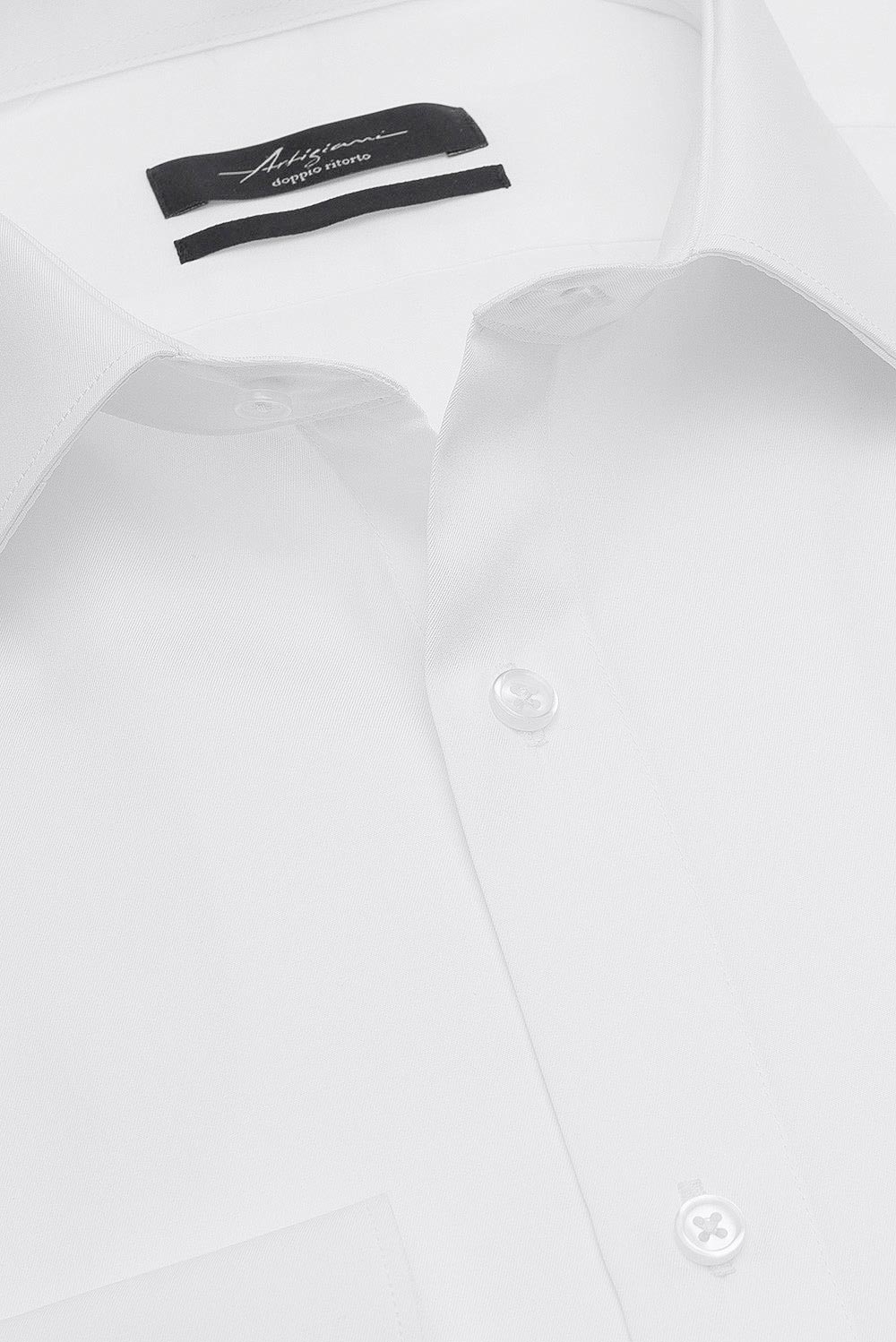 Superslim white plain shirt 1