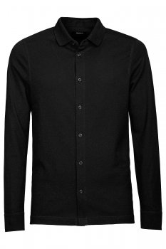 Tricou slim negru maneca lunga