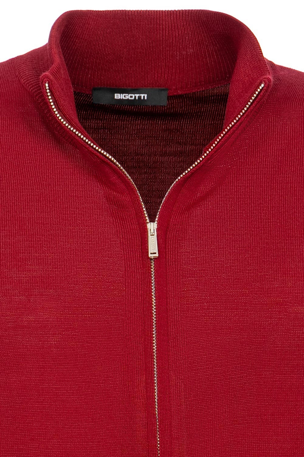 Slim body red sweater 1