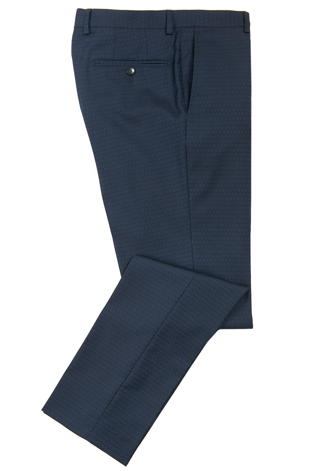 Pantaloni superslim fabian bleumarin print geometric 1