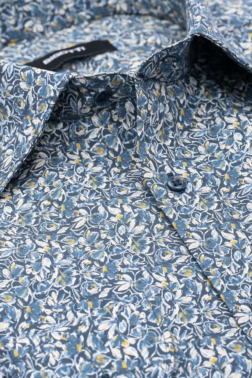 Camasa shaped bleu print floral 1