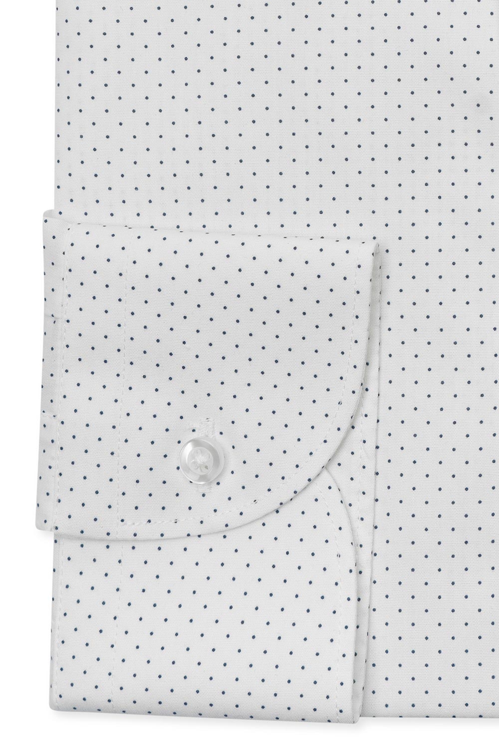 Camasa slim alba print geometric 2