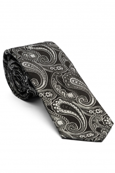 Matase tesuta black floral