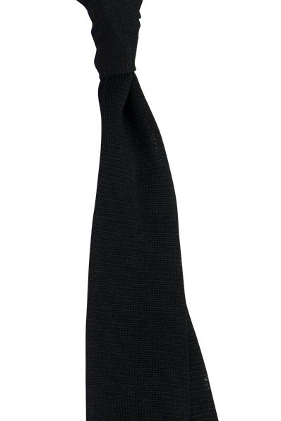 Cravata tricotata neagra structuri 0