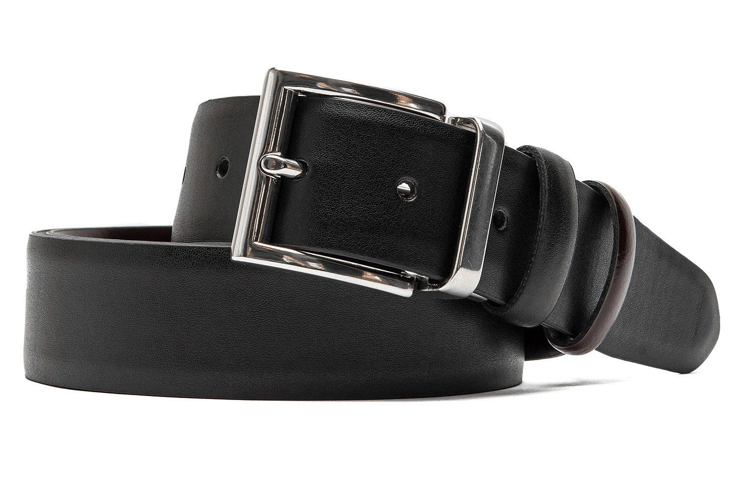 Belt black and purple genuine leather 1