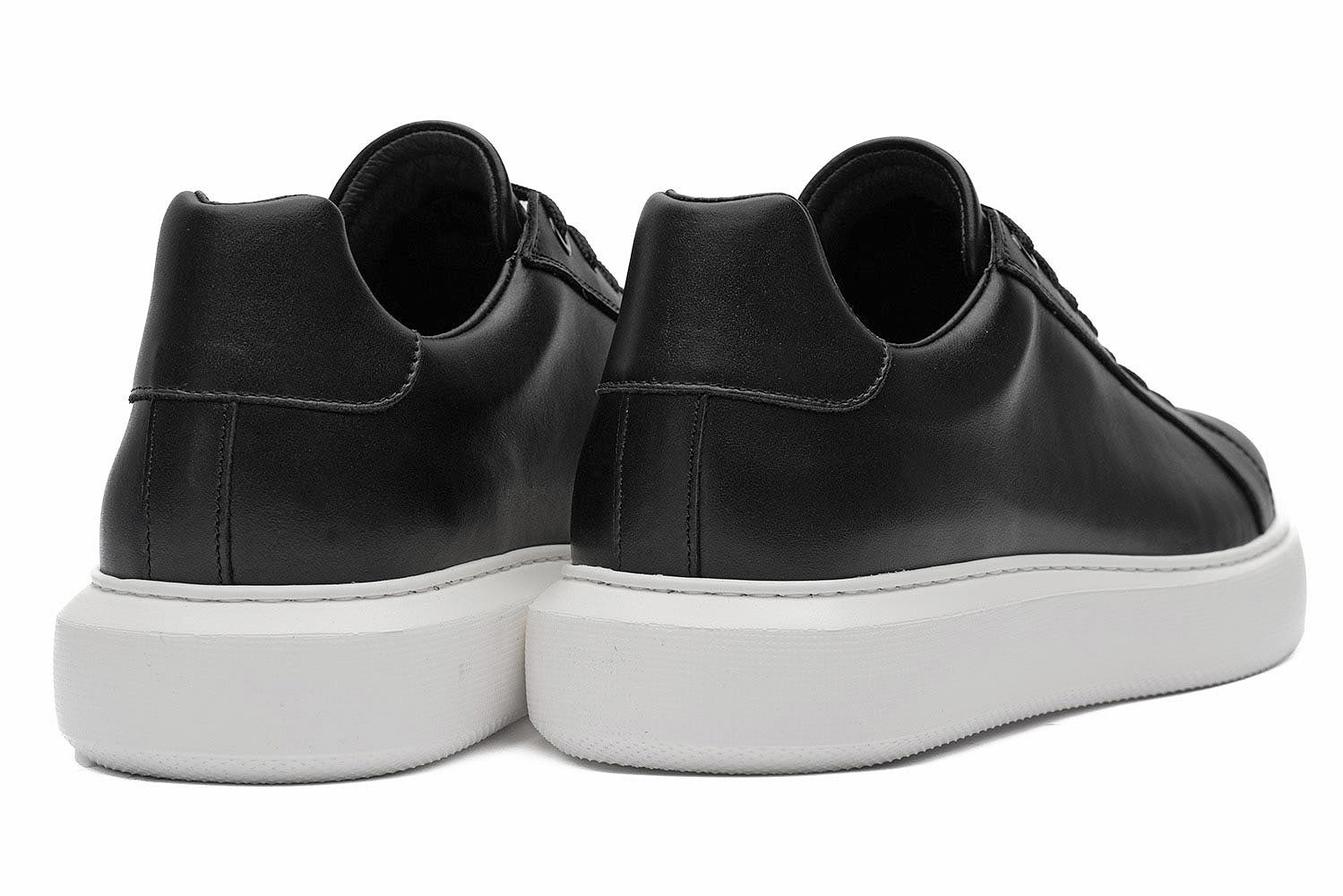 Sneakers negri piele naturala 2
