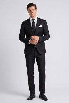 Costum slim negru uni