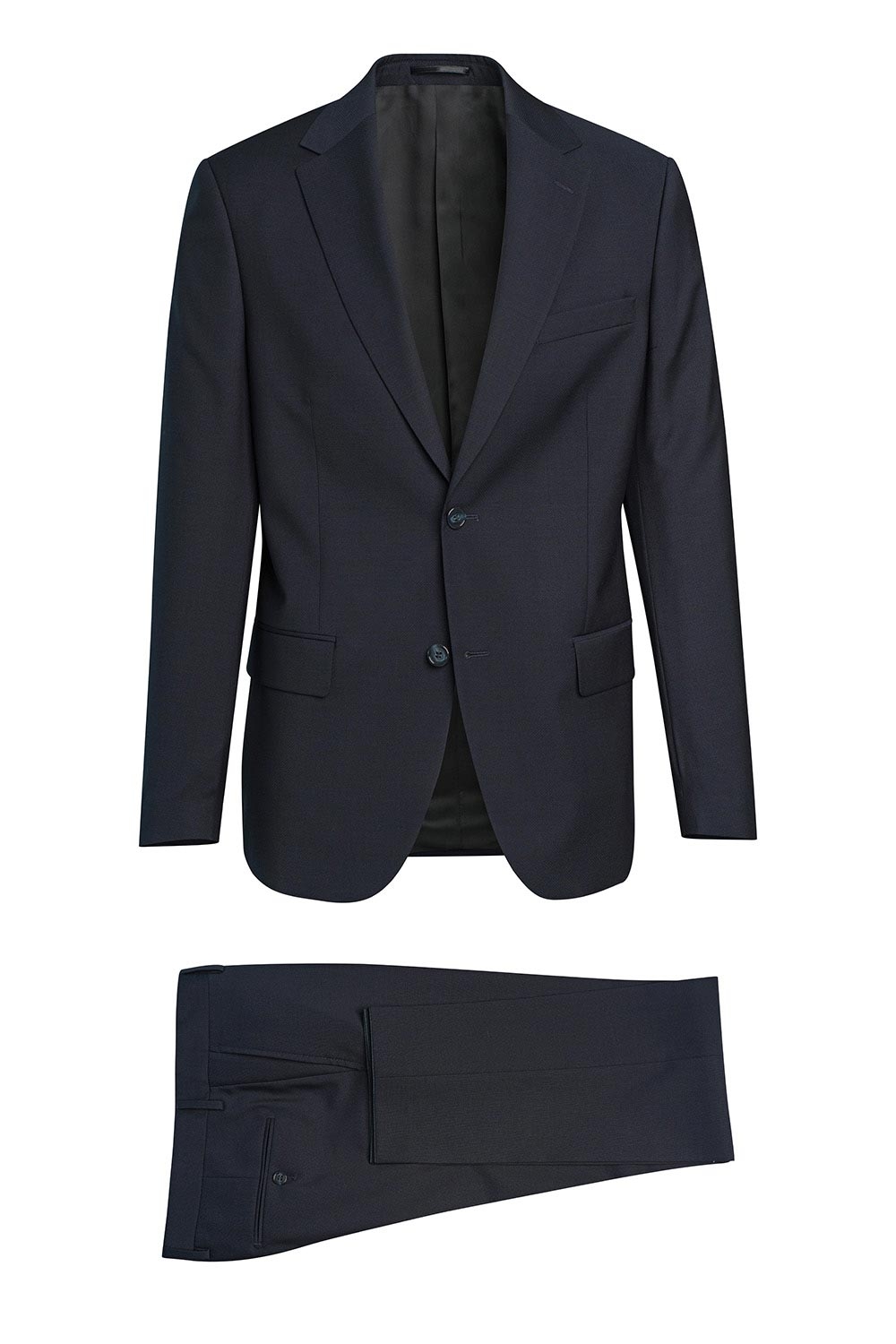 Slim body navy plain suit 0