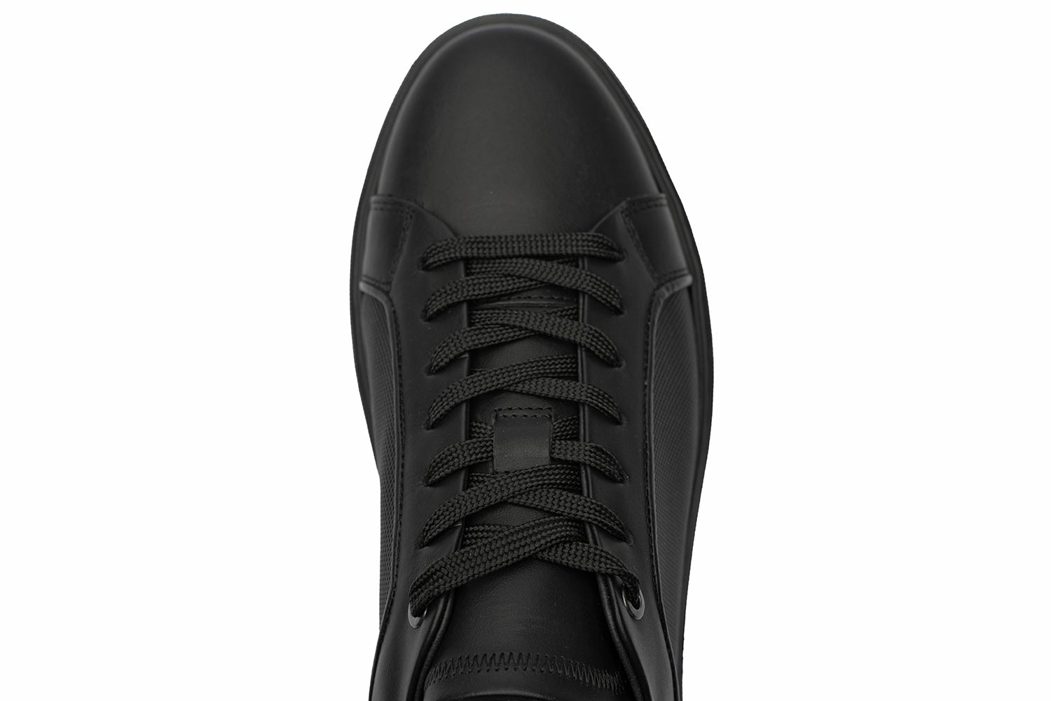 Black genuine leather shoes 3