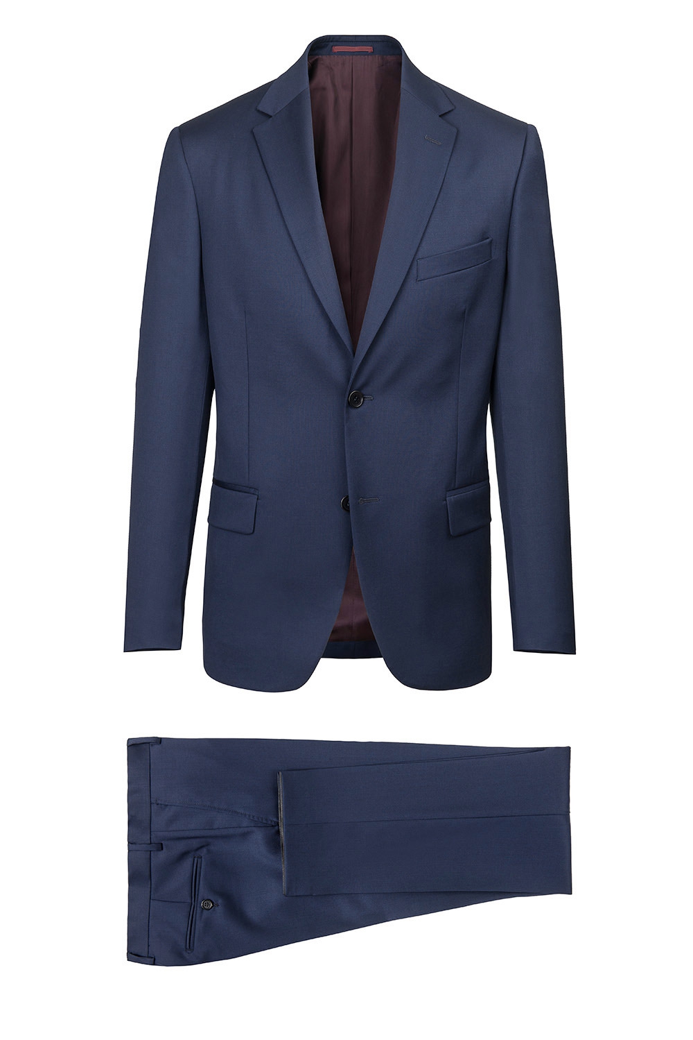 Slim blue plain suit 0