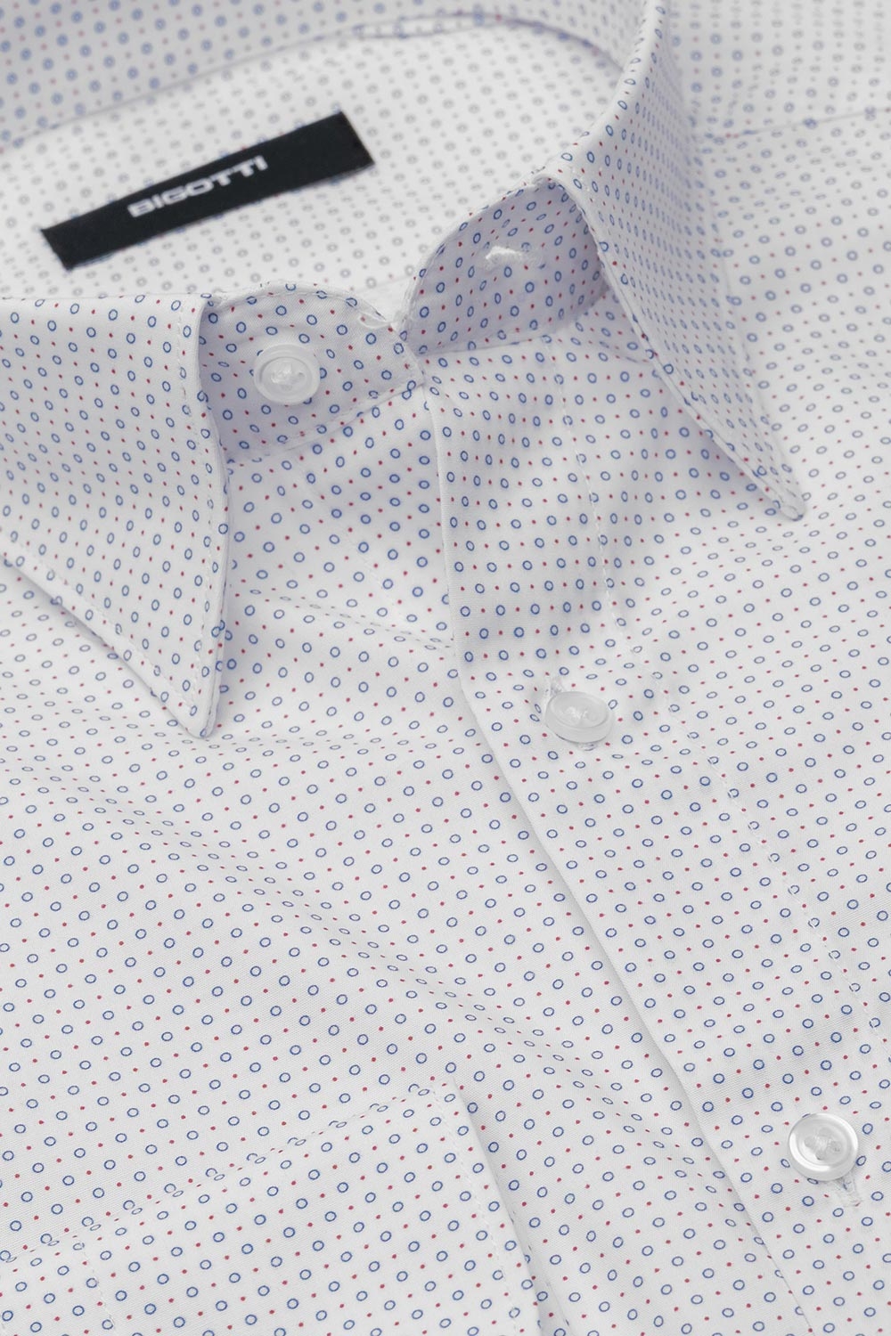 Camasa shaped alba print geometric 1